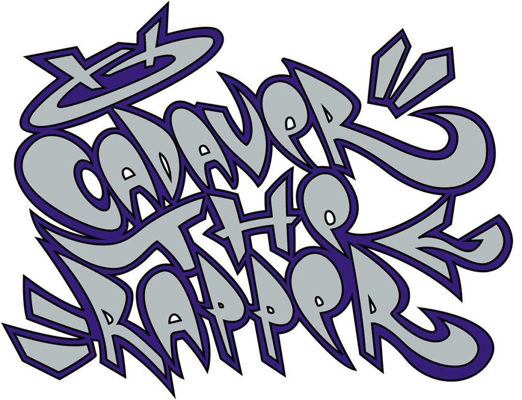 CADAVER logo purple and grey